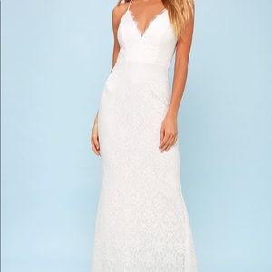 NWT Lulus Alice Lace Maxi Dress